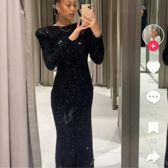 Zara maxi sequins dress - Picture 11 of 16